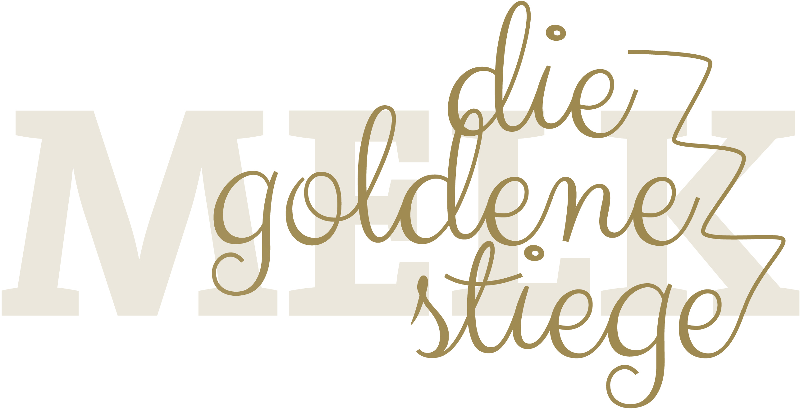 Das Logo der goldenen Stiege